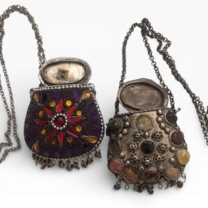 BOGO Vintage Indian Coin Purse Lot REPAIR